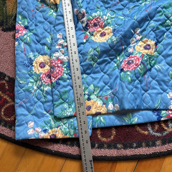 VINTAGE QUILTED ROBE HOUSECOAT 60'S - Picture 7 of 10